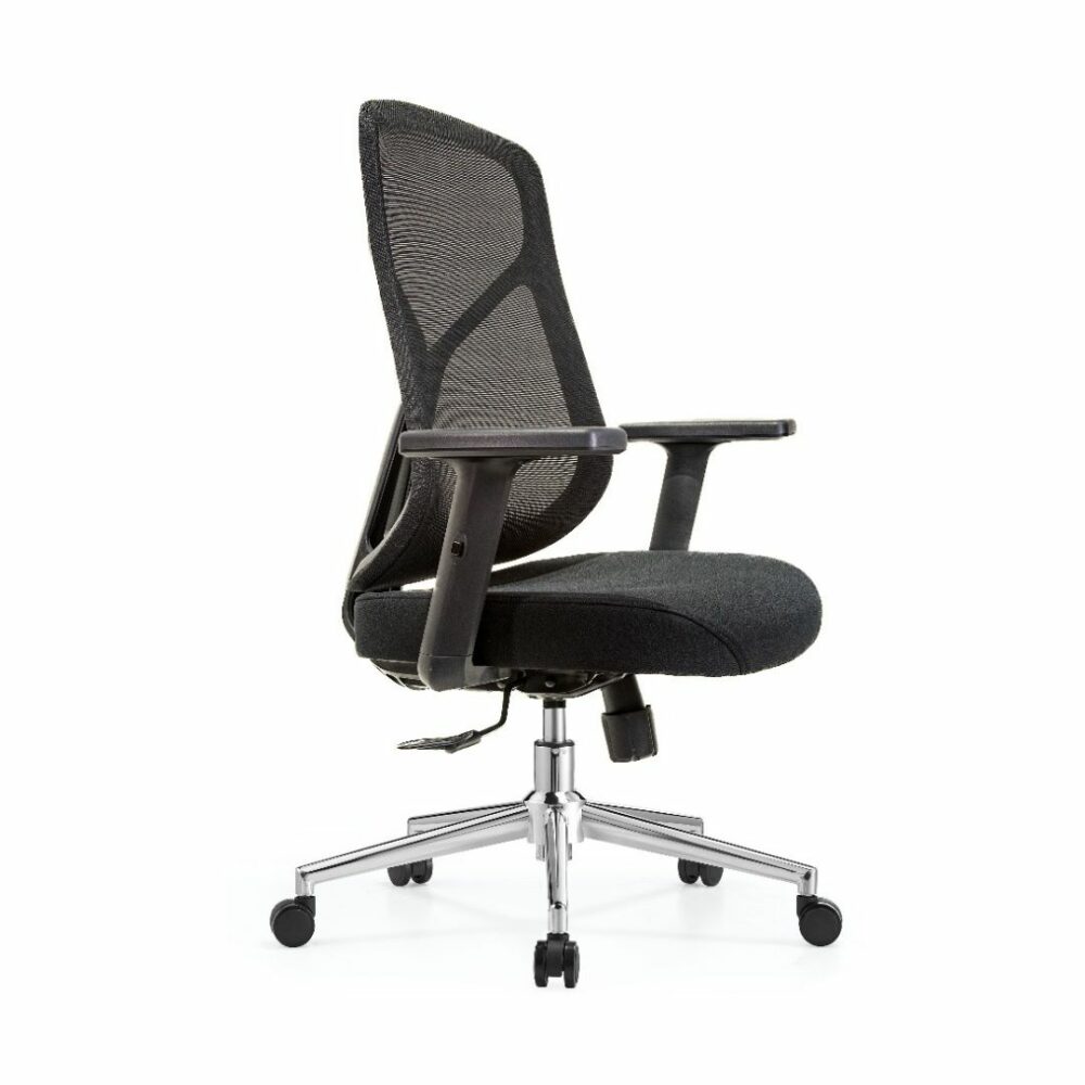 Silla Ergonómica cromada